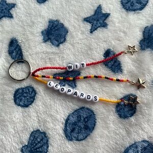 SUPER CUTE TRENDY BEADED COLLEGE KEYCHAIN